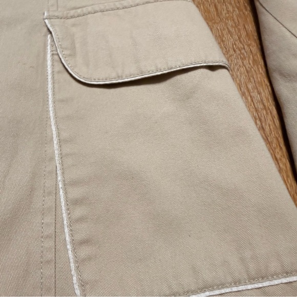 Anthropologie | Tulle | Women's Tan Trench Coat | Sz M - Picture 5 of 10